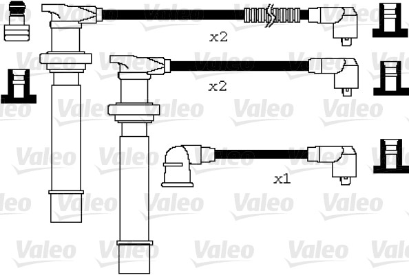 VALEO Gyújtókábel készlet 346077_VALEO