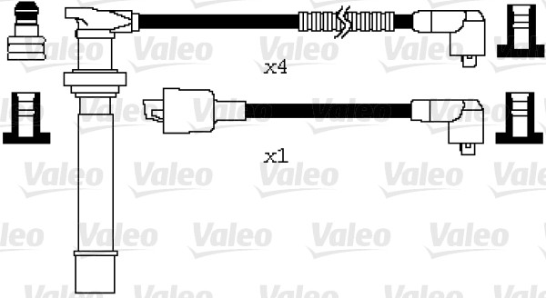 VALEO Gyújtókábel készlet 346075_VALEO