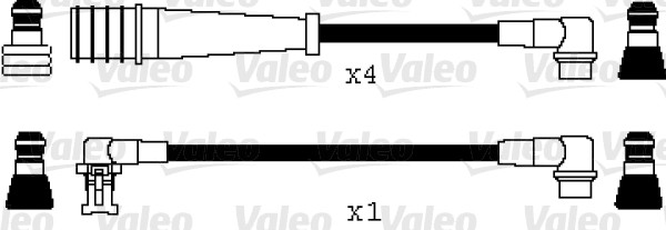 VALEO Gyújtókábel készlet 346031_VALEO