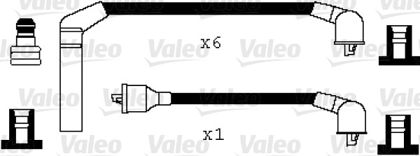 VALEO Gyújtókábel készlet 346018_VALEO