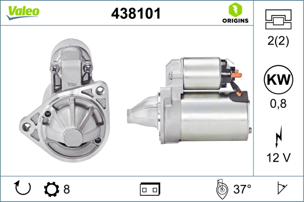 VALEO Önindító 438101_VALEO