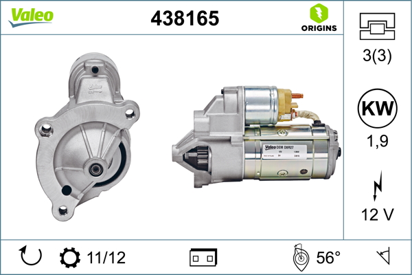 VALEO Önindító 438165_VALEO