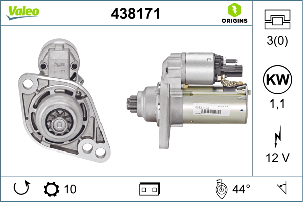 VALEO Önindító 438171_VALEO