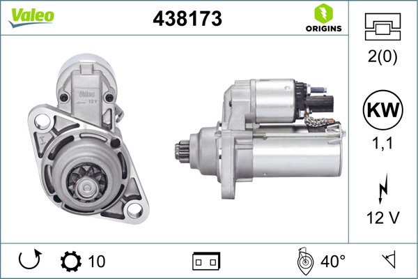 VALEO Önindító 438173_VALEO