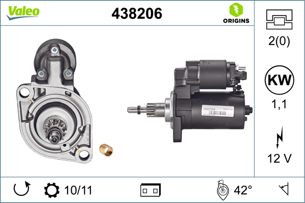 VALEO Önindító 438206_VALEO