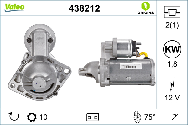 VALEO Önindító 438212_VALEO