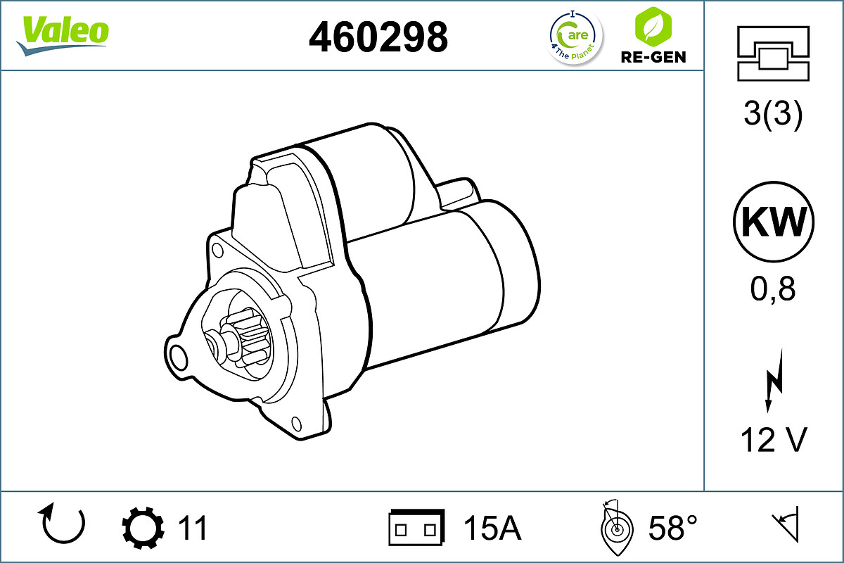 VALEO Önindító 460298_VALEO