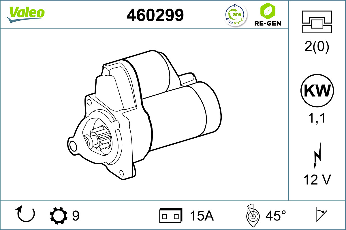 VALEO Önindító 460299_VALEO