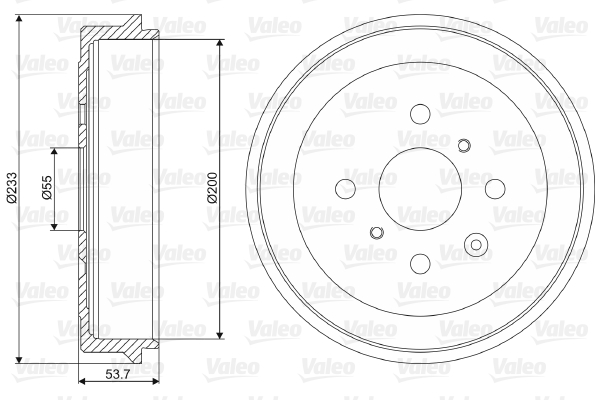 VALEO Fékdob 237064_VALEO