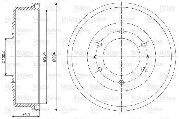 VALEO Fékdob 237065_VALEO