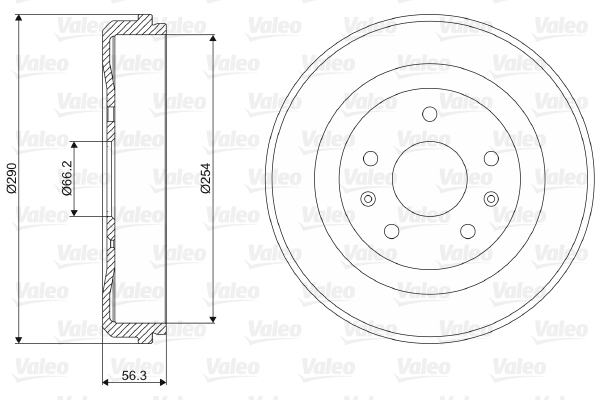 VALEO Fékdob 237074_VALEO