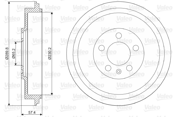 VALEO Fékdob 237085_VALEO