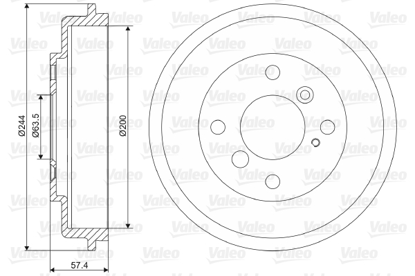 VALEO Fékdob 237090_VALEO