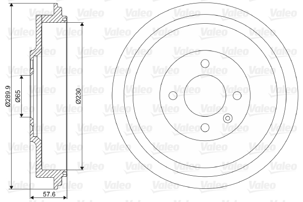 VALEO Fékdob 237113_VALEO