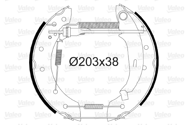 VALEO Fékpofa 554703_VALEO