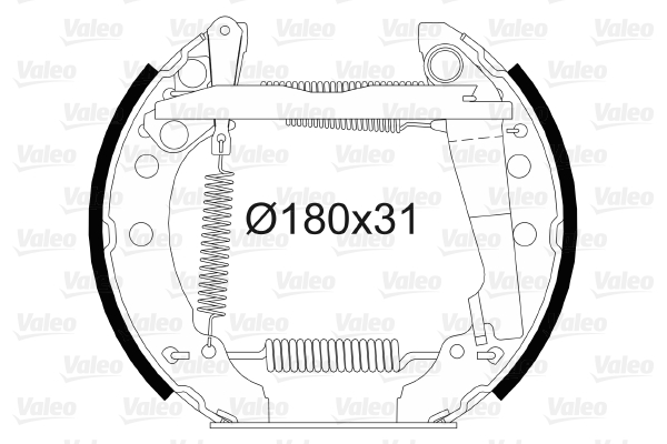 VALEO Fékpofa 554852_VALEO