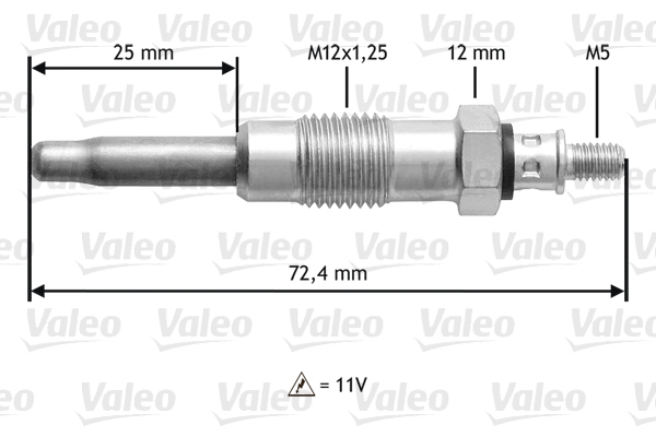 VALEO Izzítógyertya 345100_VALEO