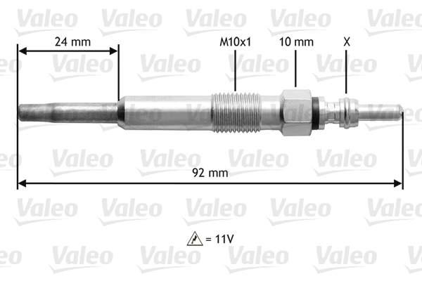 VALEO Izzítógyertya 345104_VALEO