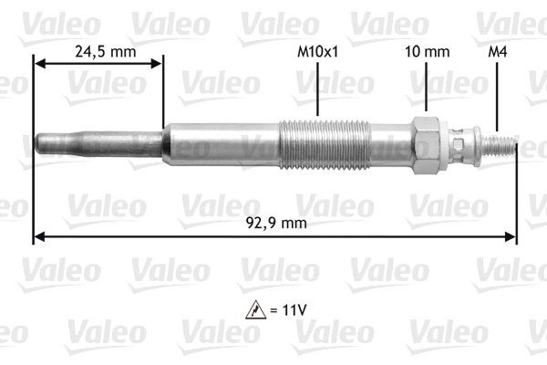 VALEO Izzítógyertya 345106_VALEO