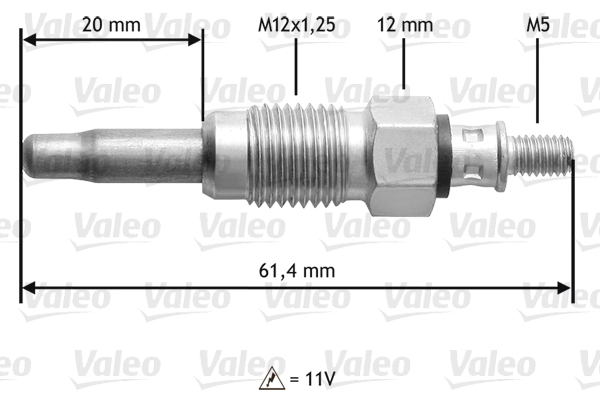 VALEO Izzítógyertya 345108_VALEO