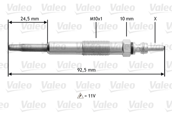 VALEO Izzítógyertya 345109_VALEO