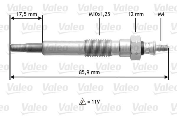 VALEO Izzítógyertya 345117_VALEO