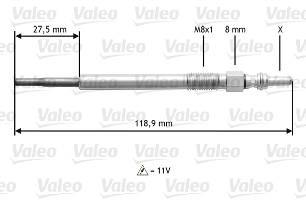 VALEO Izzítógyertya 345118_VALEO