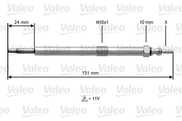 VALEO Izzítógyertya 345120_VALEO