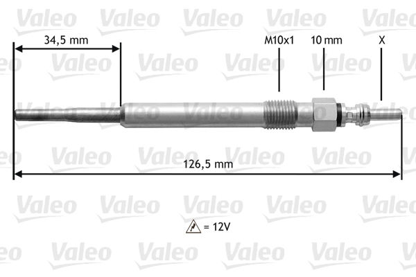 VALEO Izzítógyertya 345122_VALEO