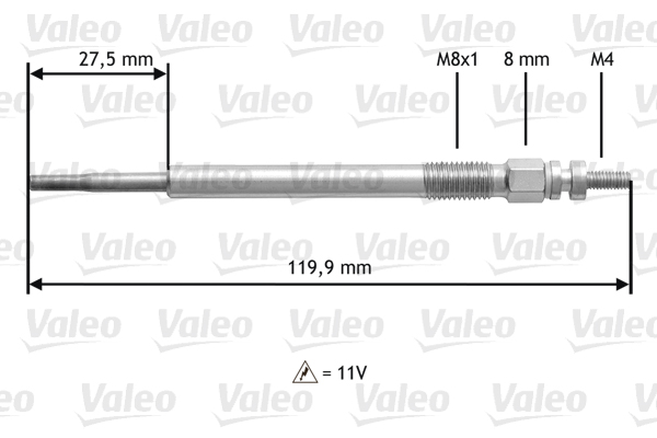 VALEO Izzítógyertya 345123_VALEO