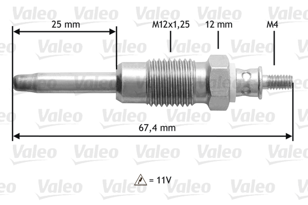 VALEO Izzítógyertya 345124_VALEO