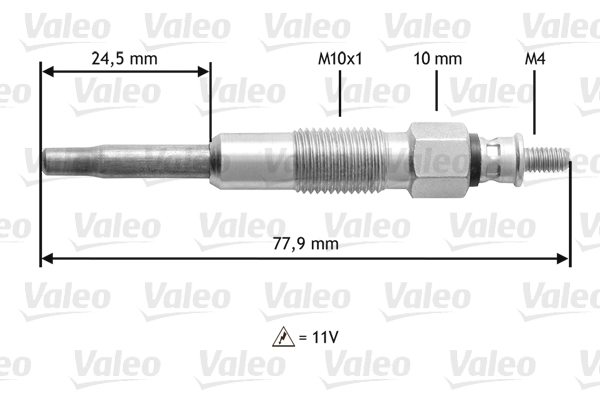 VALEO Izzítógyertya 345128_VALEO