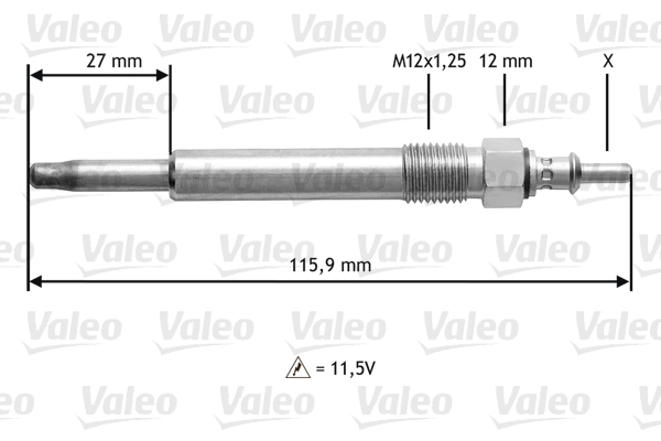 VALEO Izzítógyertya 345129_VALEO