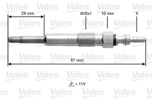 VALEO Izzítógyertya 345130_VALEO