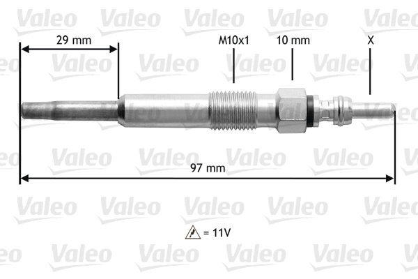 VALEO Izzítógyertya 345136_VALEO