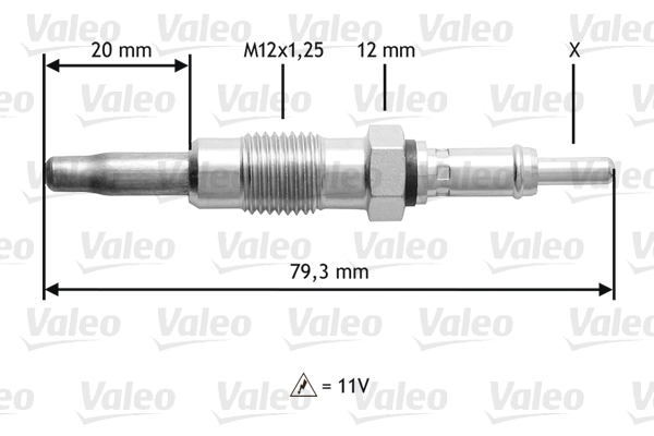 VALEO 345137_VALEO Izzítógyertya