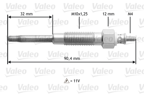 VALEO Izzítógyertya 345141_VALEO