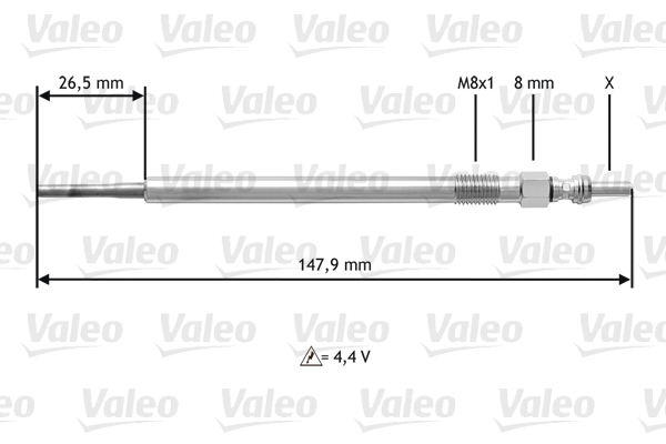 VALEO Izzítógyertya 345142_VALEO