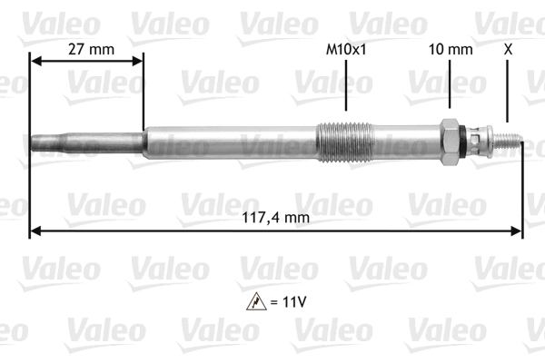 VALEO Izzítógyertya 345143_VALEO