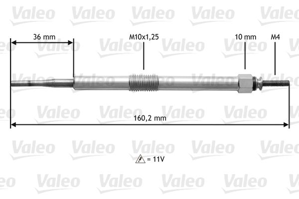 VALEO Izzítógyertya 345144_VALEO