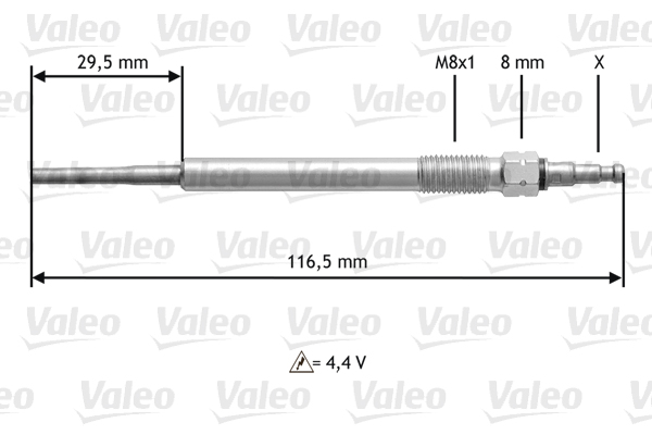 VALEO 345147_VALEO Izzítógyertya