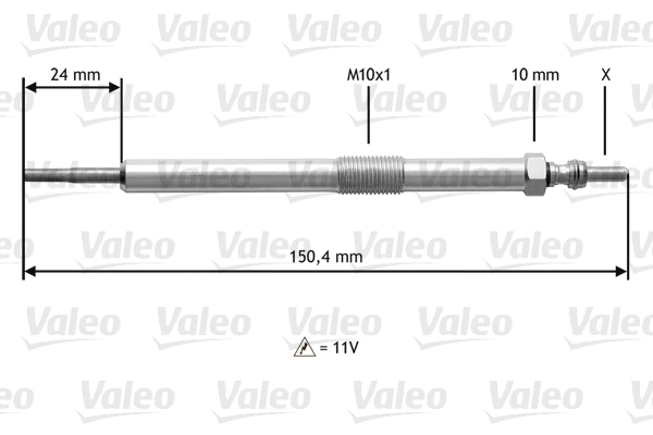 VALEO Izzítógyertya 345153_VALEO