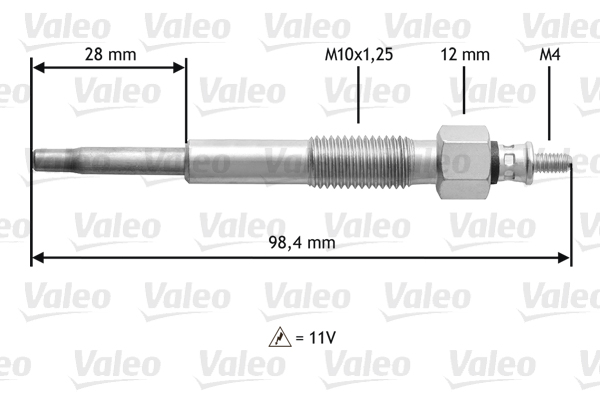 VALEO Izzítógyertya 345155_VALEO