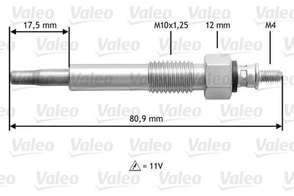 VALEO Izzítógyertya 345160_VALEO