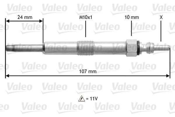 VALEO Izzítógyertya 345165_VALEO