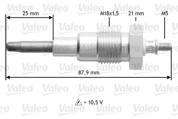 VALEO Izzítógyertya 345167_VALEO