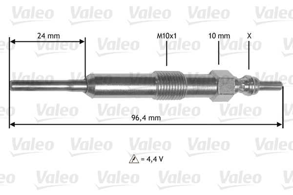 VALEO Izzítógyertya 345171_VALEO