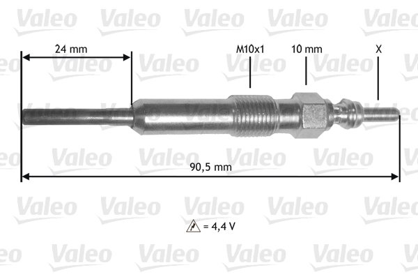 VALEO Izzítógyertya 345172_VALEO