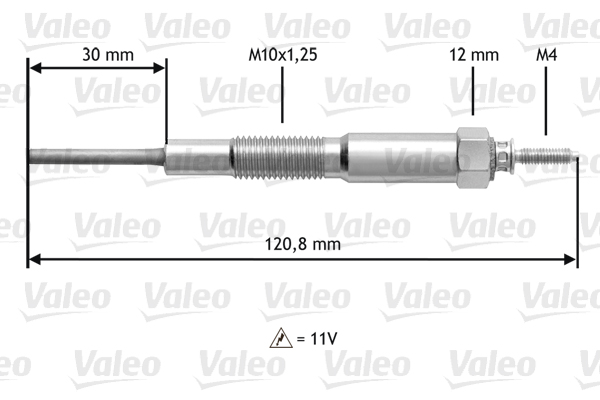 VALEO Izzítógyertya 345173_VALEO