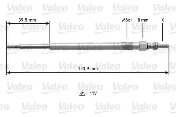 VALEO Izzítógyertya 345174_VALEO